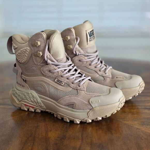 Vans MTE Crestline Gore-Tex Shoes Hiking Boots Khaki Brown Men's 12 Tactical New - Picture 4 of 15